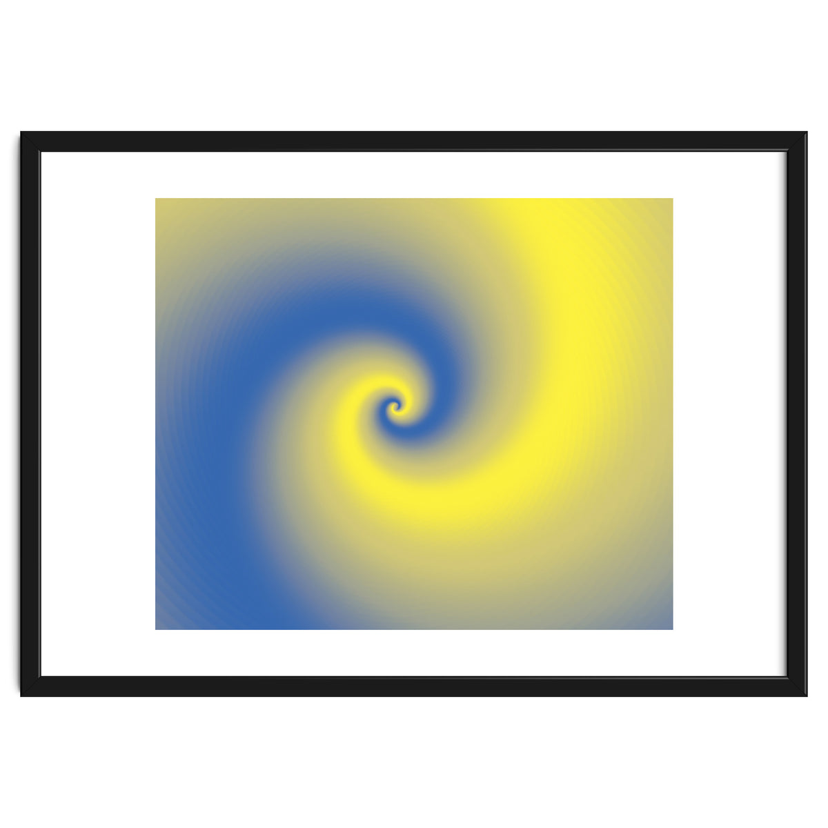 Yellow & Blue Abstract