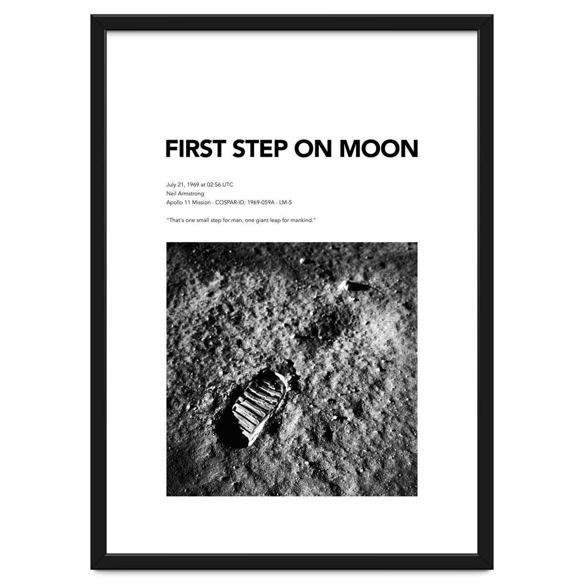 FIRST STEP ON MOON