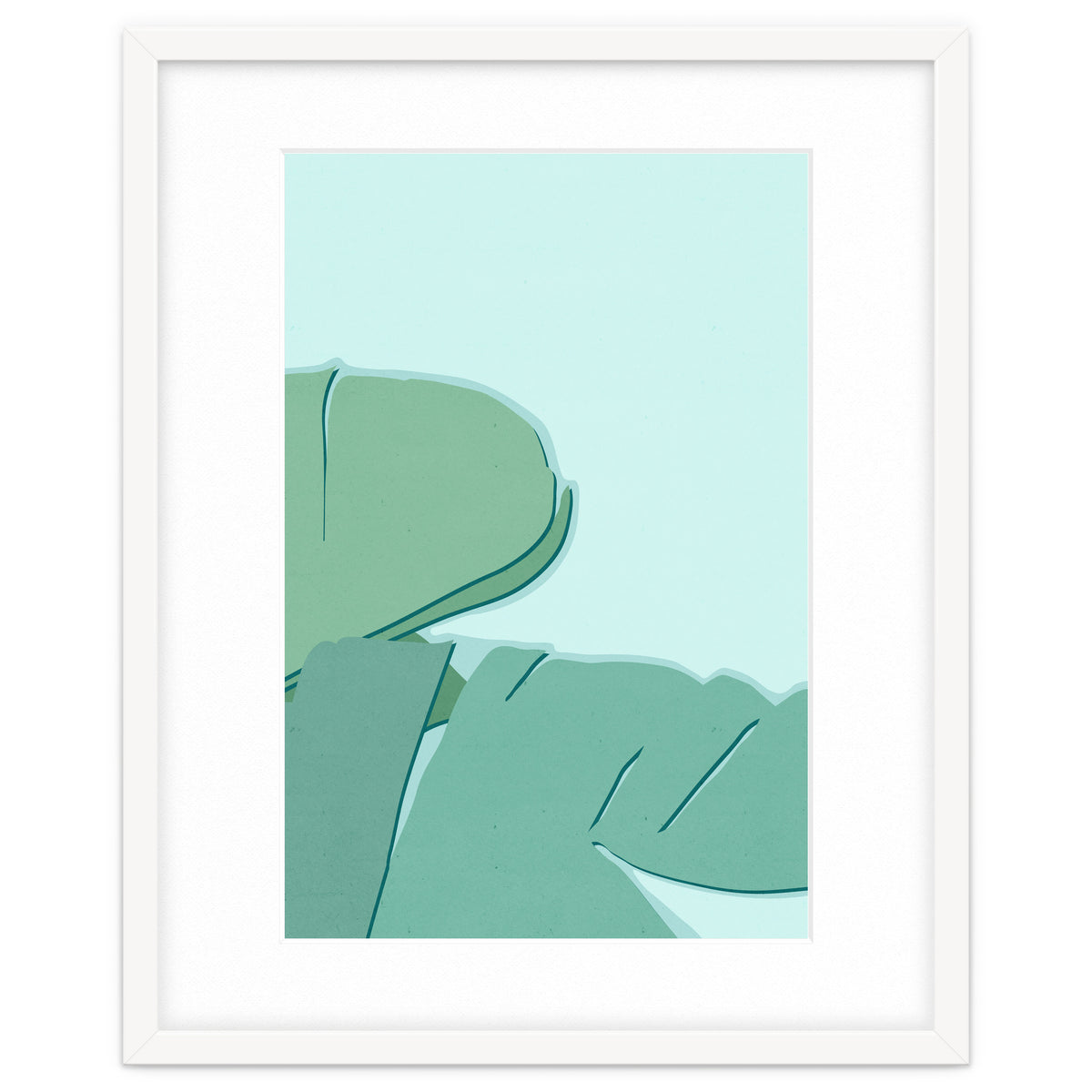 Abstract Banana Leaves Two - Greener Eden