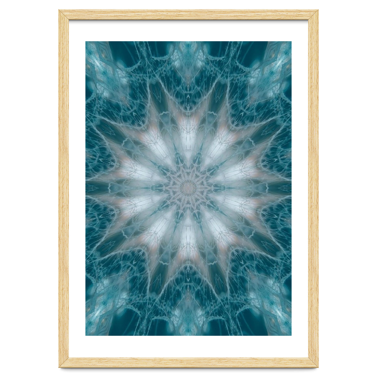 Mandala - Green, White, Rose