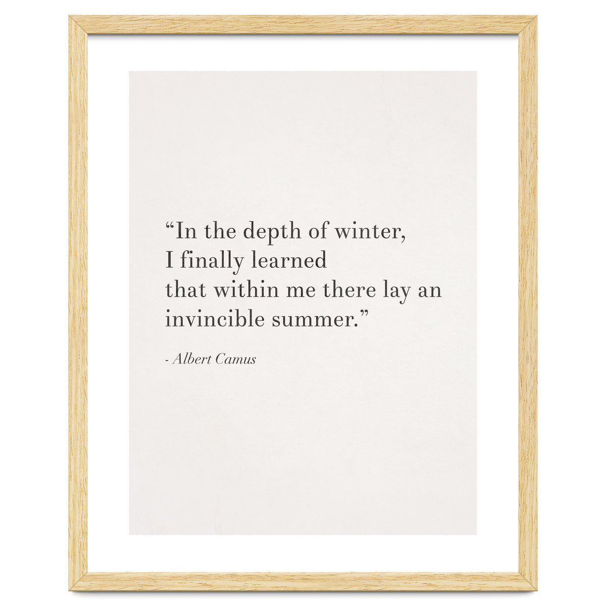 An Invincible Summer By Camus, White