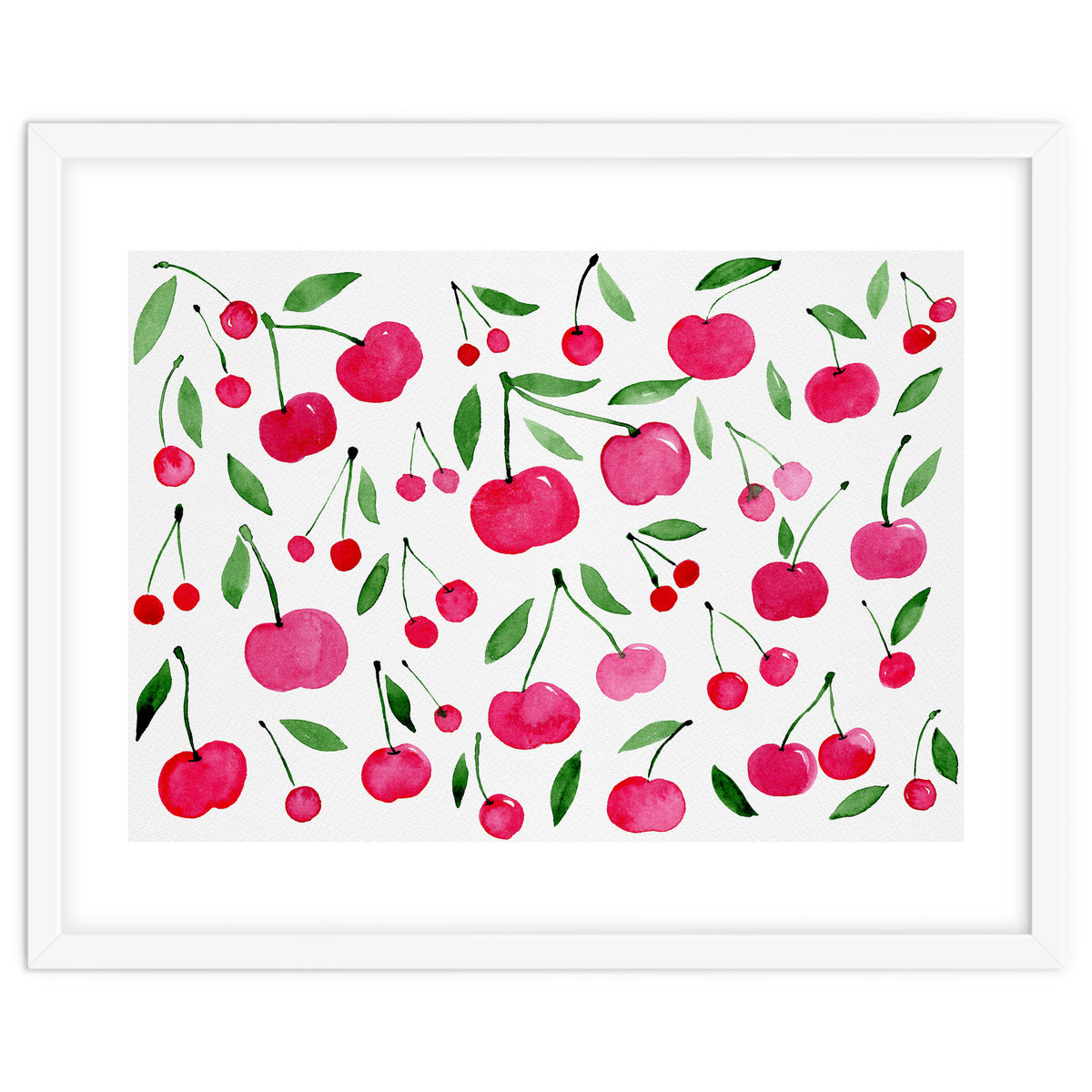 Pink cherry pattern
