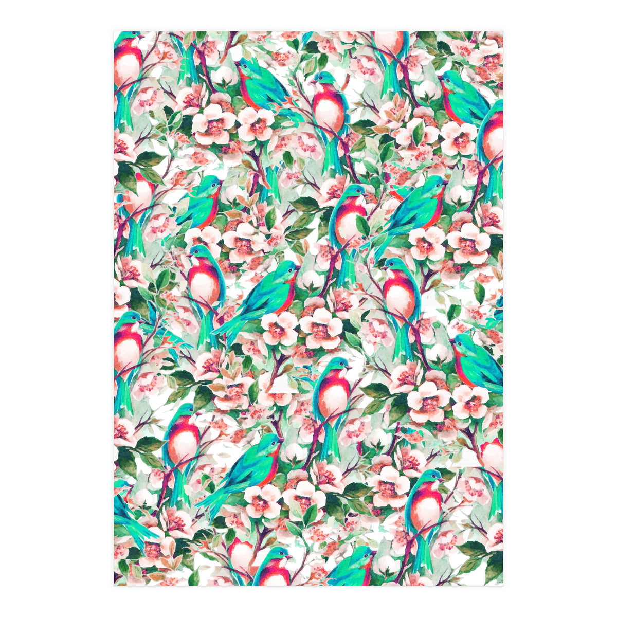 Birds & Flowers (Print Only)