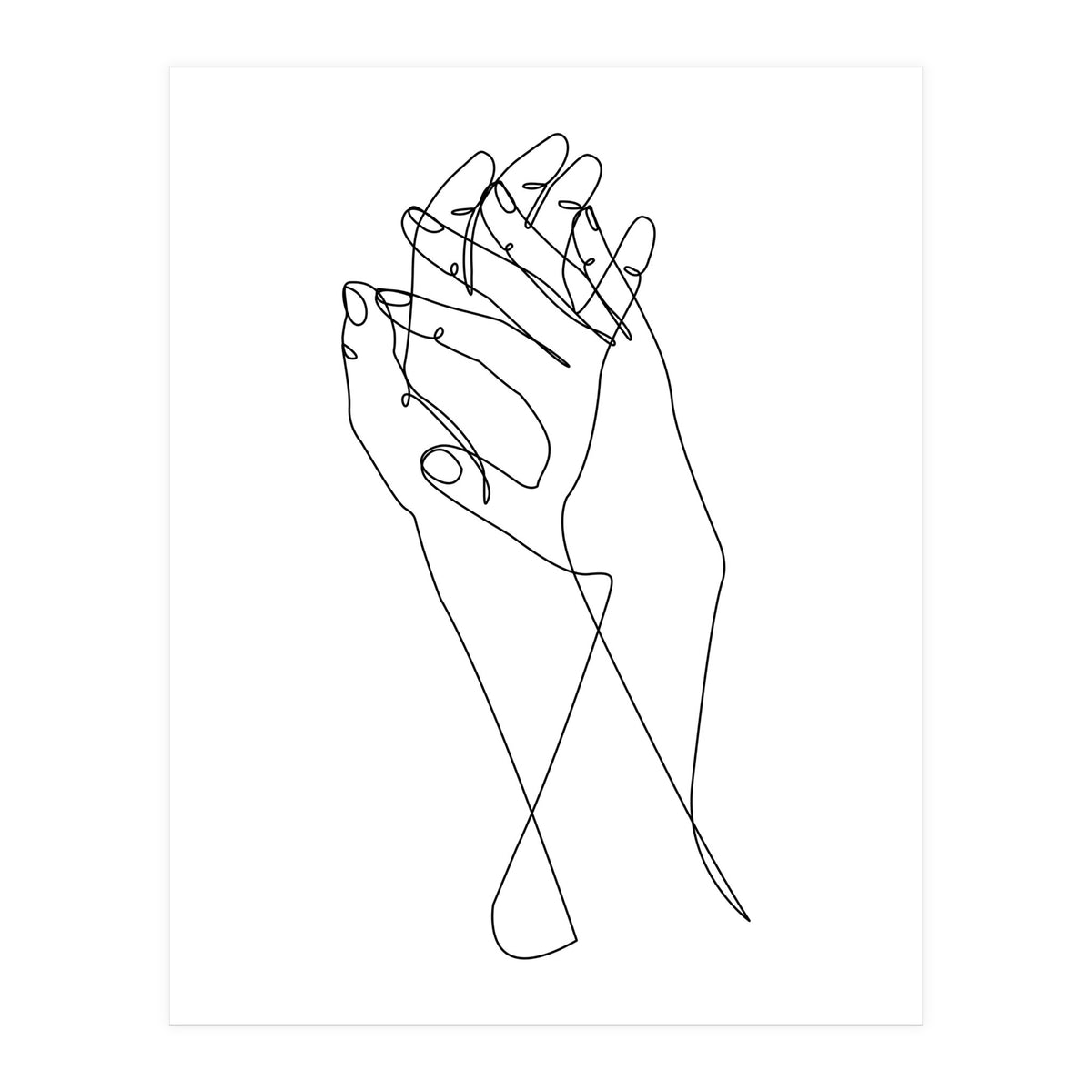holding hands (Print Only)