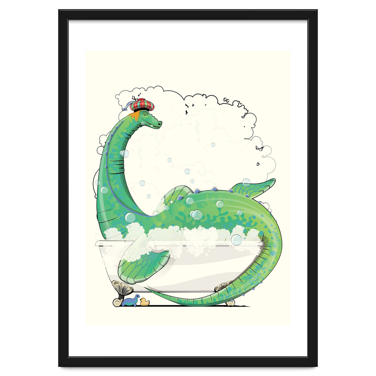 Loch Ness Monster in the Bath, Funny Bathroom Humour