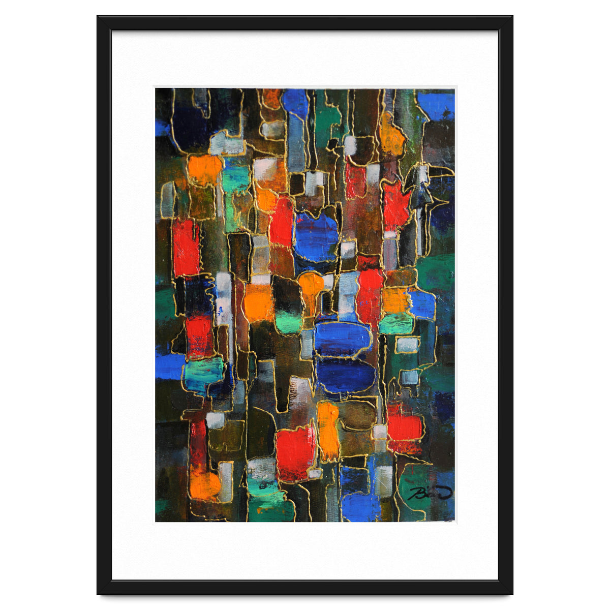 Abstract Brooklyn...38x28.cm. Acrylic