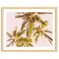 Blush Pink Boho Palm Trees