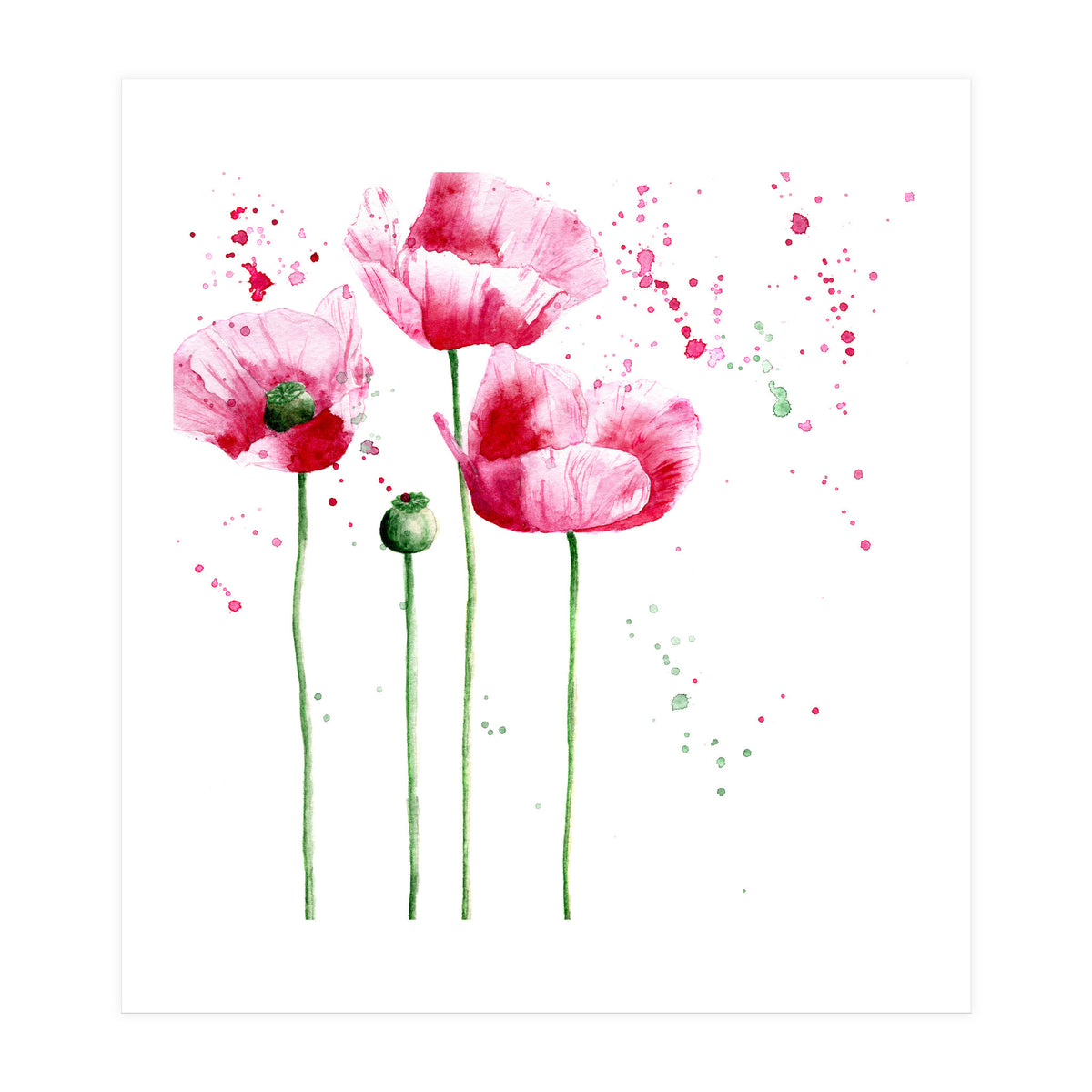 Poppies || watercolor (Print Only)