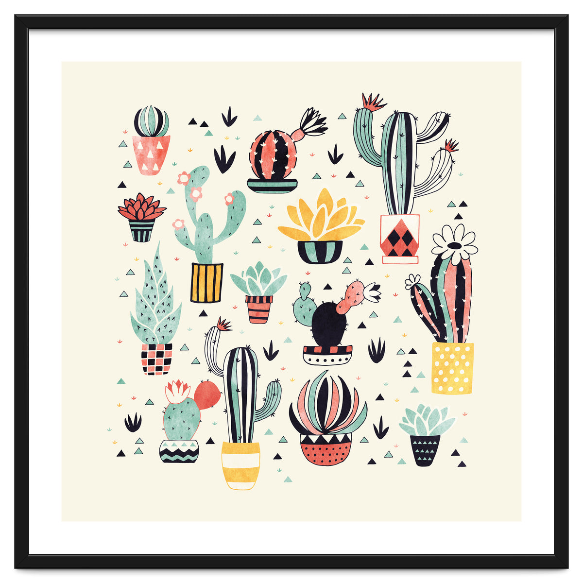 Cactus In A Flower Pot