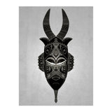 Horned Tribal Mask  (Print Only) thumbnail