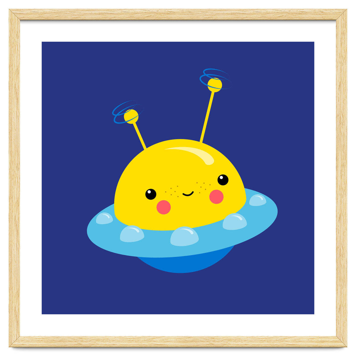 Nursery Picture Kawaii UFO