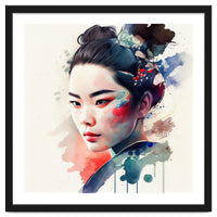 Watercolor Modern Geisha #4