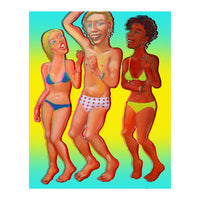 Bailando En La Playa 10 3d 2 (Print Only)