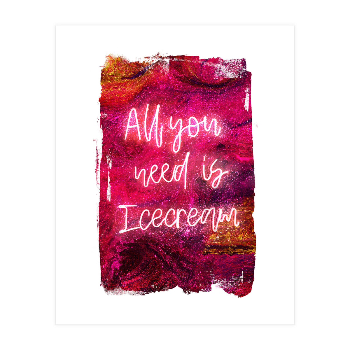 Neon Collection - Icecream (Print Only)