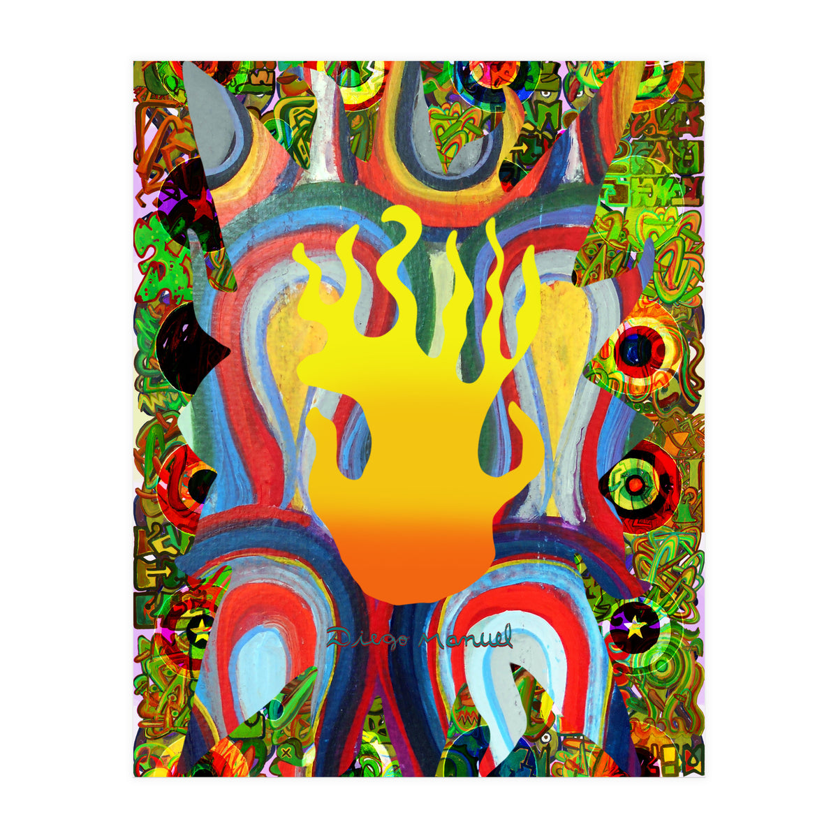 Fuego Y Graffiti 11 (Print Only)