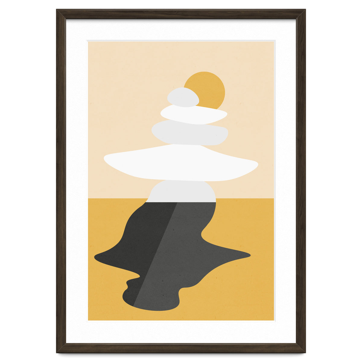 Abstract Cairn - Golden Desert