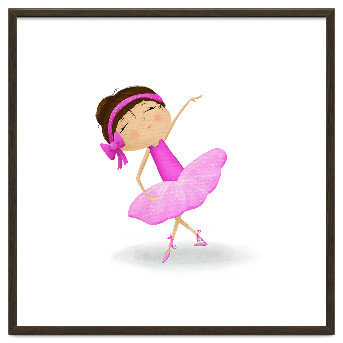 Adorable Ballerina Nursery Print