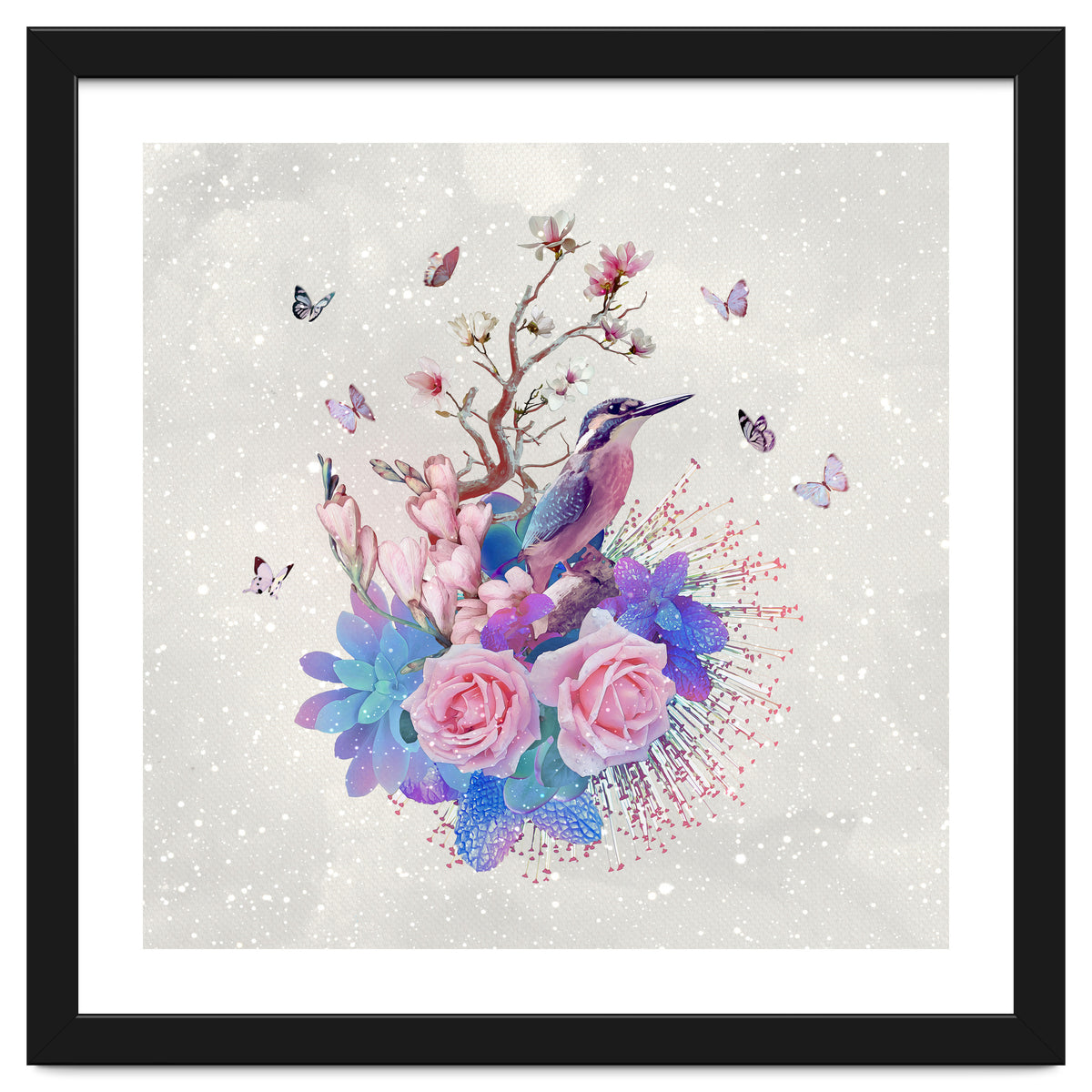 Floral Alcedo Atthis