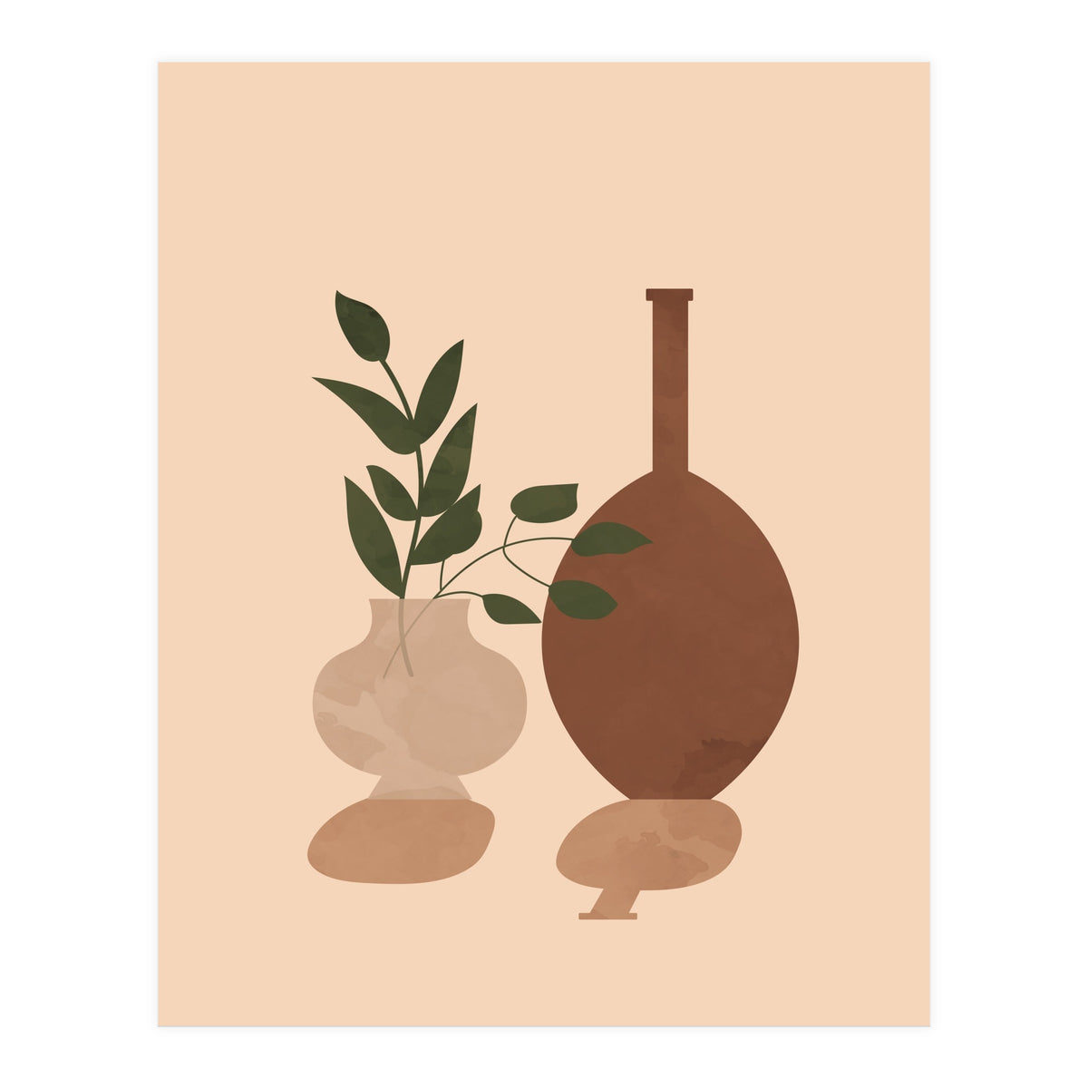 Potted Plant Scandinavian Botanical (Print Only)