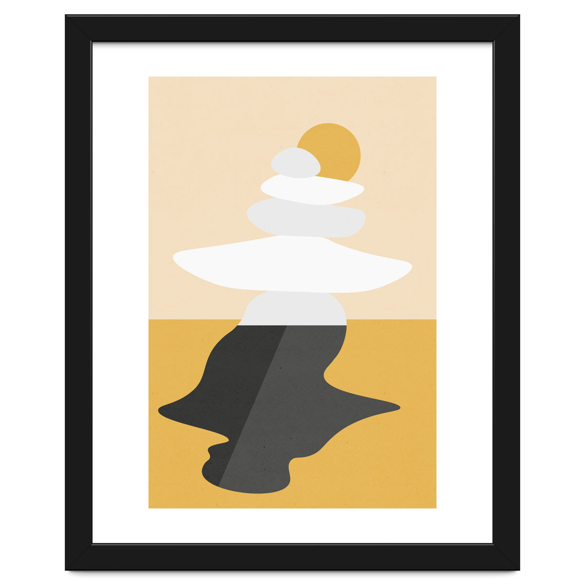 Abstract Cairn - Golden Desert