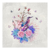 Floral Alcedo Atthis  (Print Only) thumbnail