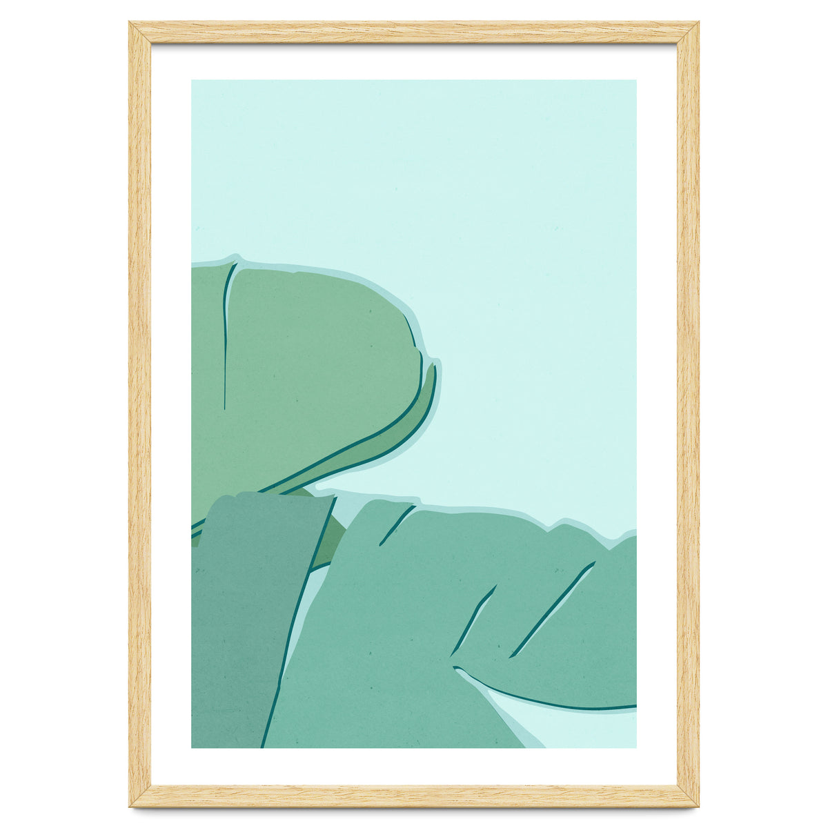 Abstract Banana Leaves Two - Greener Eden