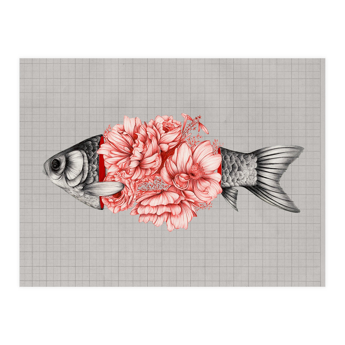 Vintage Tropical Aquarium Fish  (Print Only)
