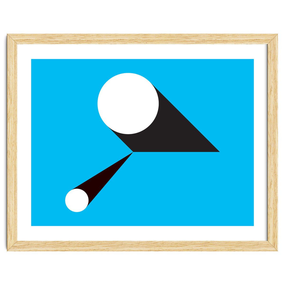 Geometric Shapes No. 46 - blue & black