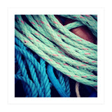 fishing ropes: blue and green (Print Only) thumbnail
