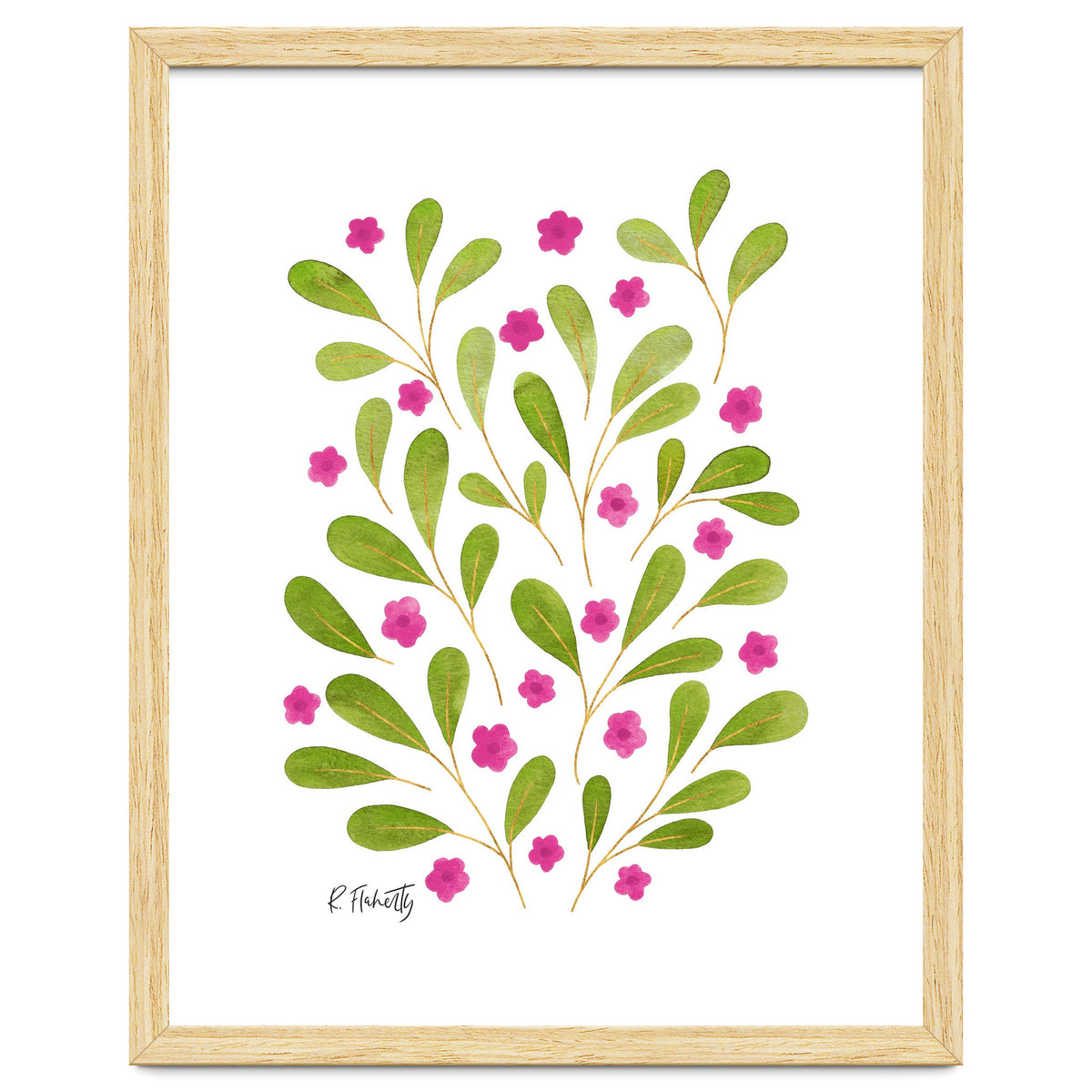 Springtime Floral | Pink and Green