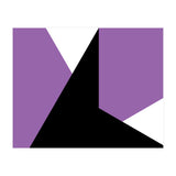 Geometric Shapes No. 64 - purple & black (Print Only) thumbnail