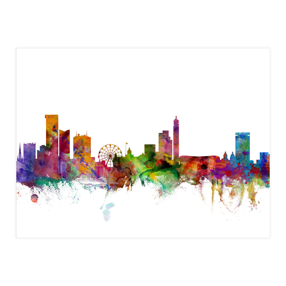 Birmingham England Skyline (Print Only)