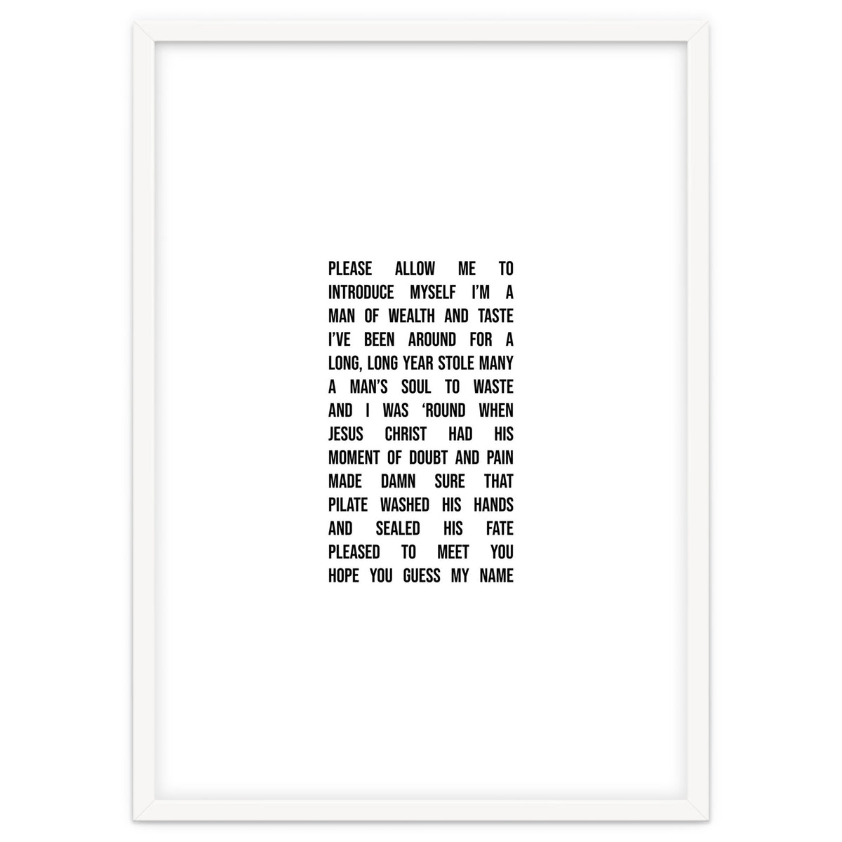 Sympathy For The Devil