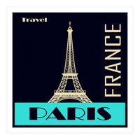 Travel Paris France Poster (Print Only)