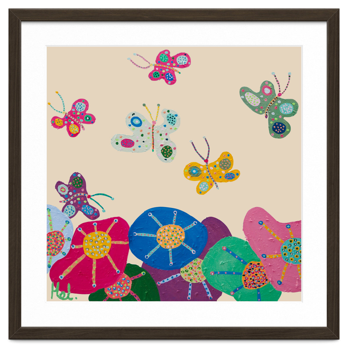 Butterflies Garden (pink)