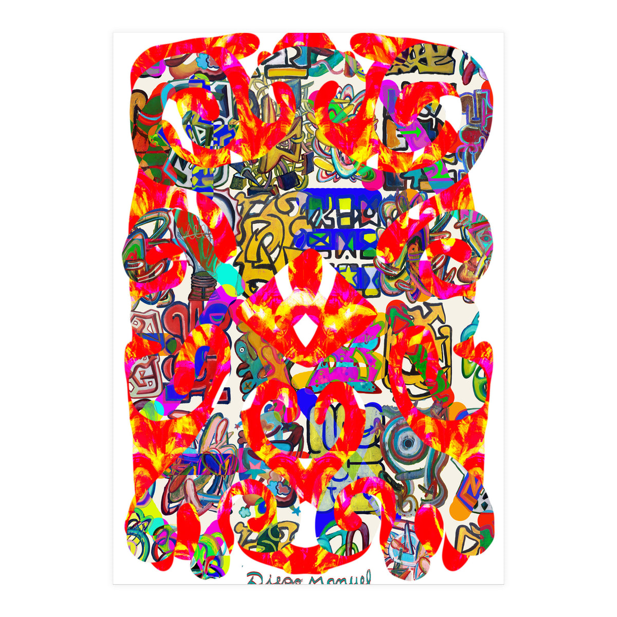 Pop Abstract Asimetrico 33 Copia (Print Only)