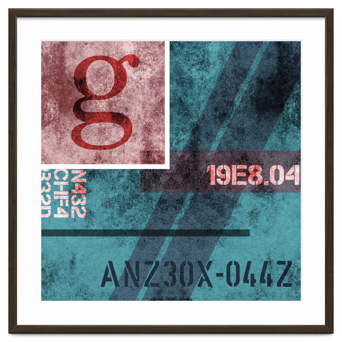 Abstract Industrial Blue