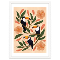 Toucans in the Hibiscus