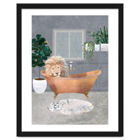 Lux Lion in a copper bath