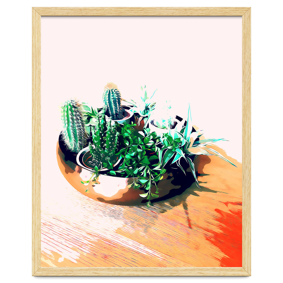 Cacti In A Copper Pot