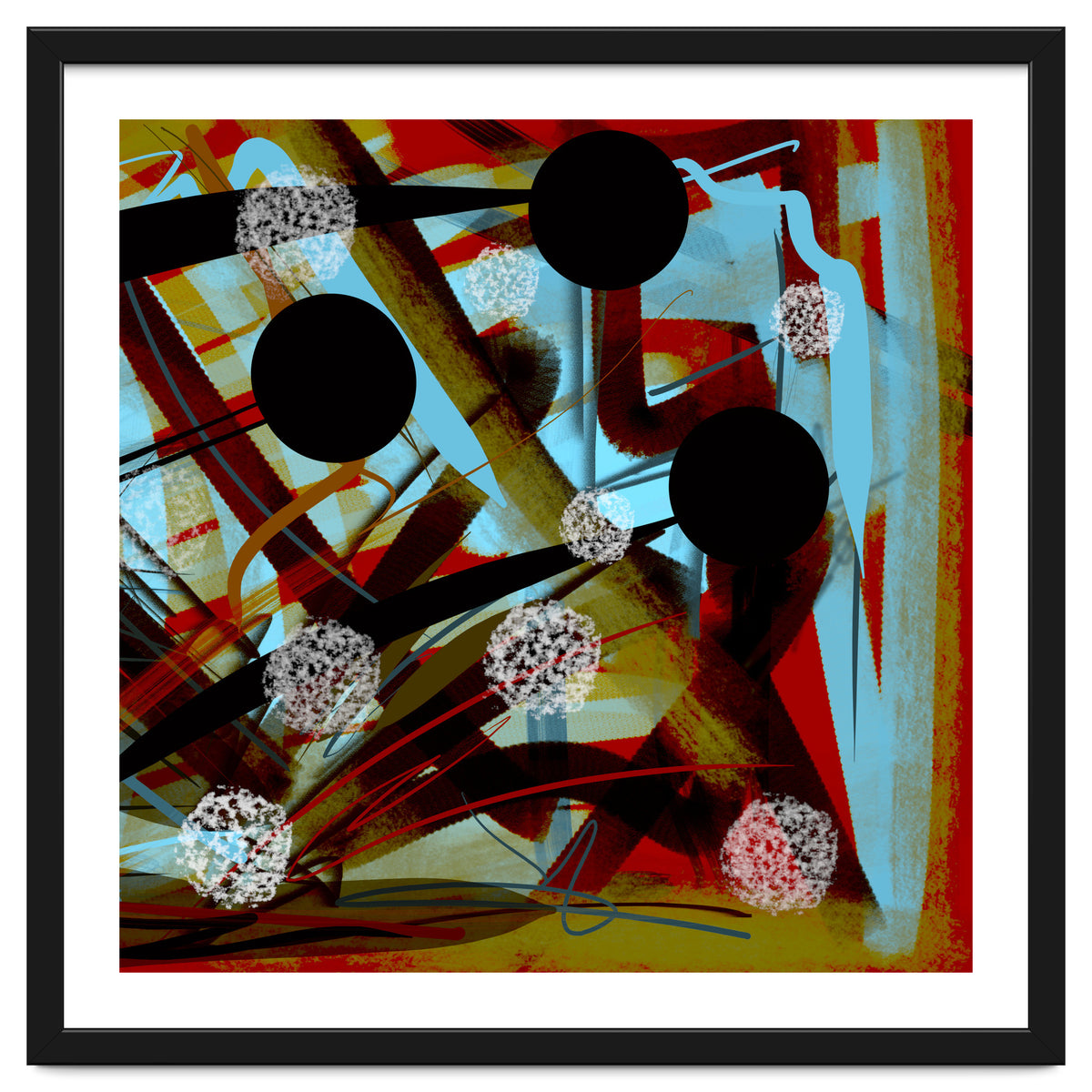 Brown In Sepia With White Drops