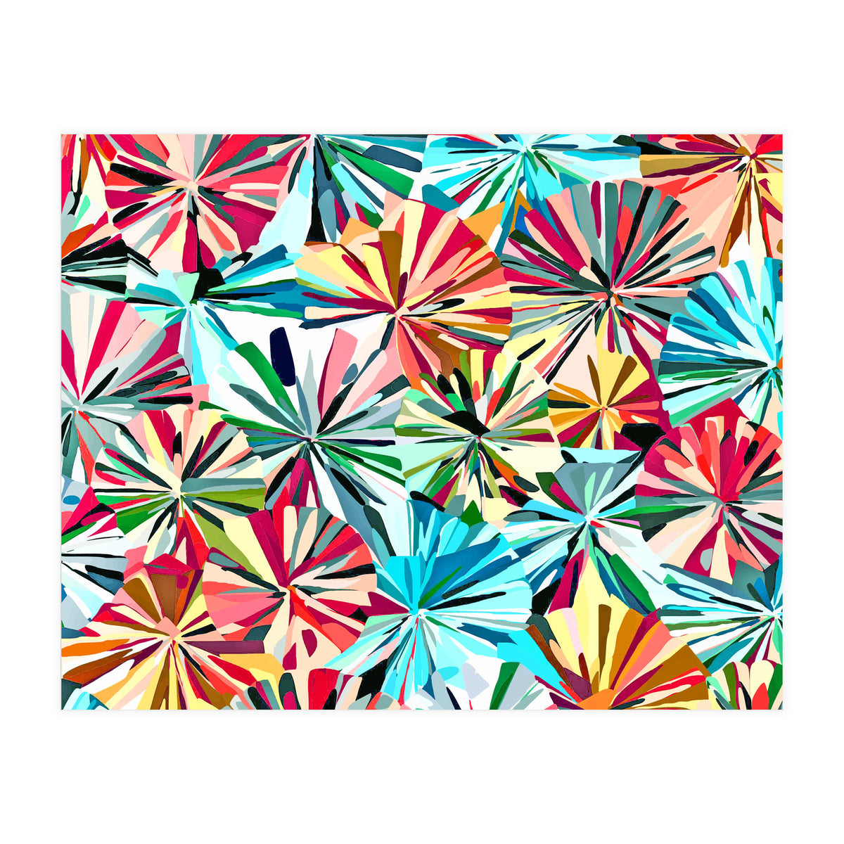 Paper Fans Abstract (Print Only)