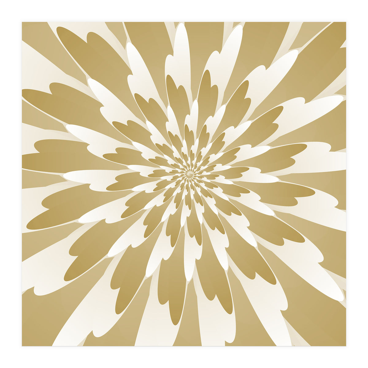 Spiral Flower Design Art (Print Only)