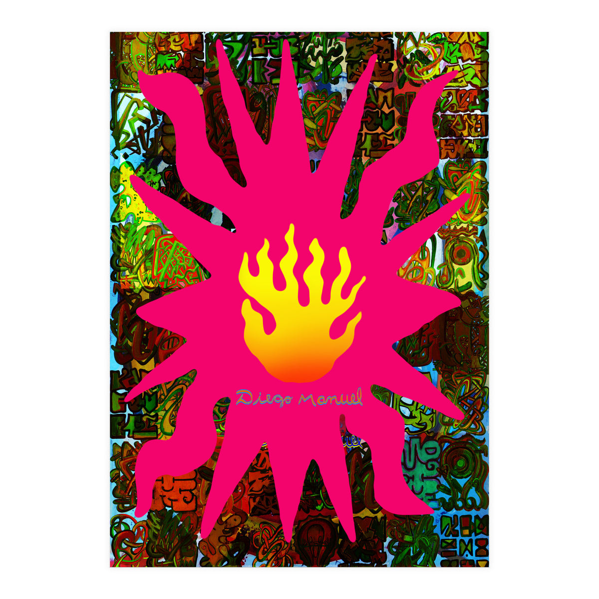 Fuego Y Graffiti 61 (Print Only)