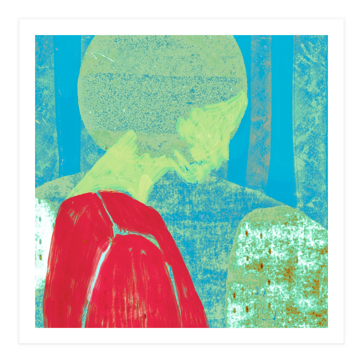 And she closed her eyes  (Print Only)