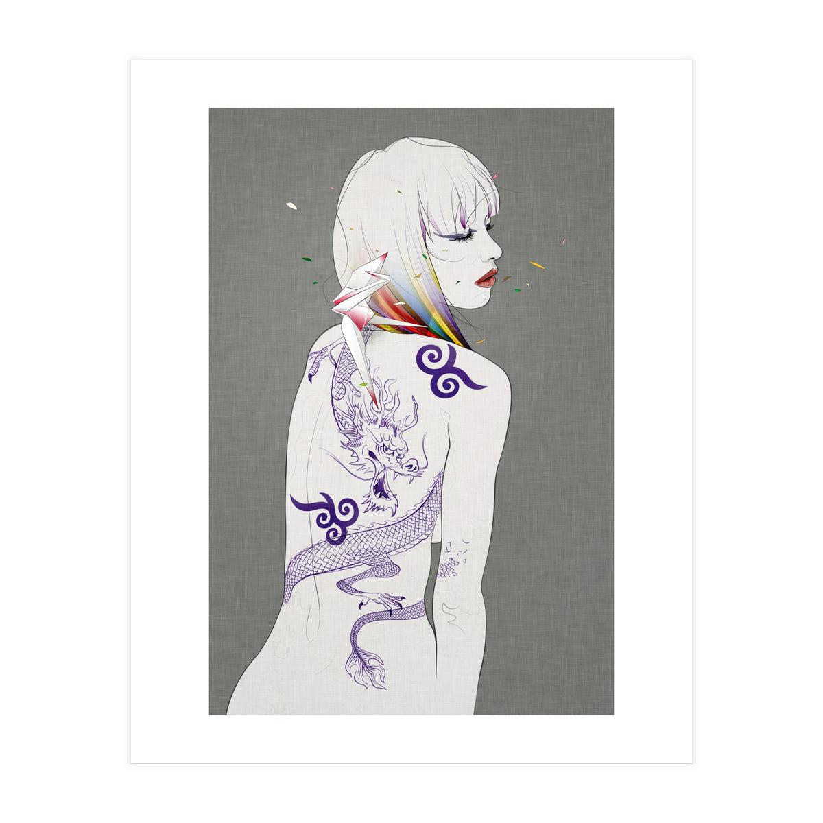 Prayer Of The Dragon Rider Outside (Print Only)