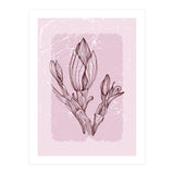 Magnolia Simple Minimal Geometric - Boho Botanical Leave (Print Only) thumbnail