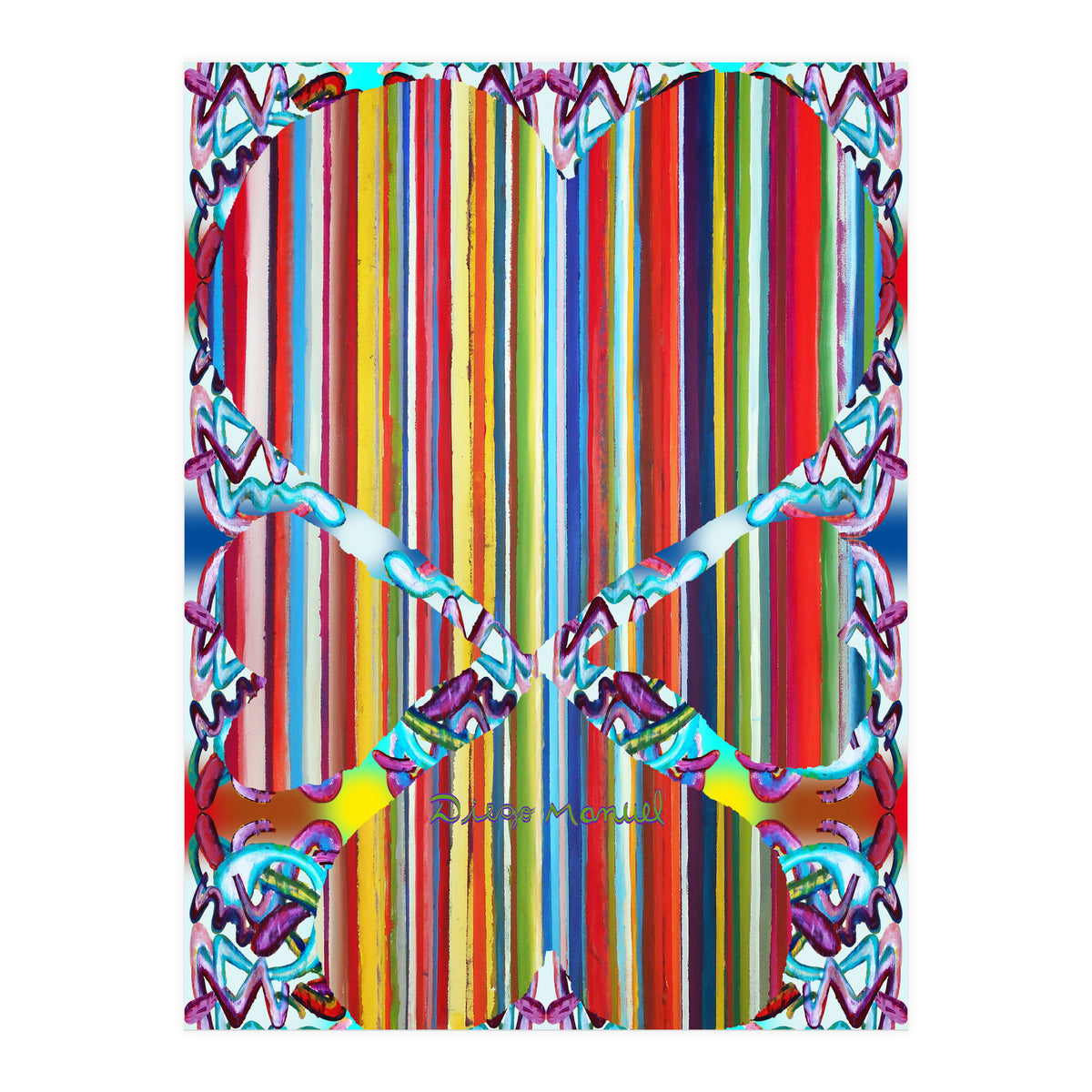 4 Corazones Tapiz 4 (Print Only)