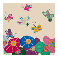 Butterflies Garden (pink) (Print Only)