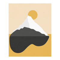 Abstract Mountain - Golden Desert (Print Only)